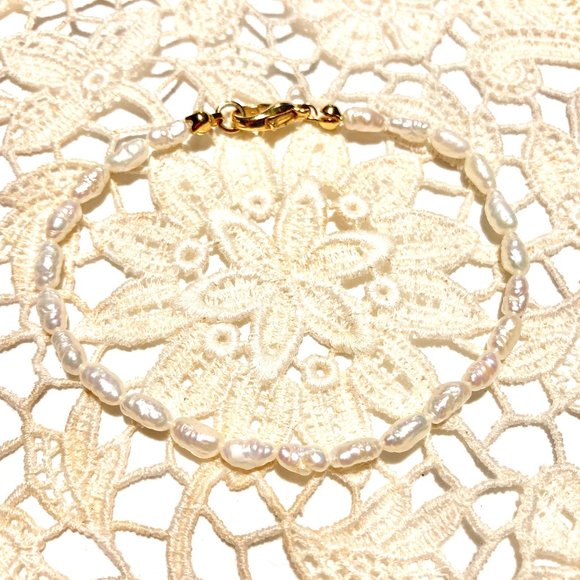 Freshwater Pearl Bracelet w 14K clasp, NEW - Picture 5 of 5